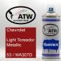 Preview: Chevrolet, Light Toreador Metallic, 53 / WA307D: 400ml Sprühdose, von ATW Autoteile West.